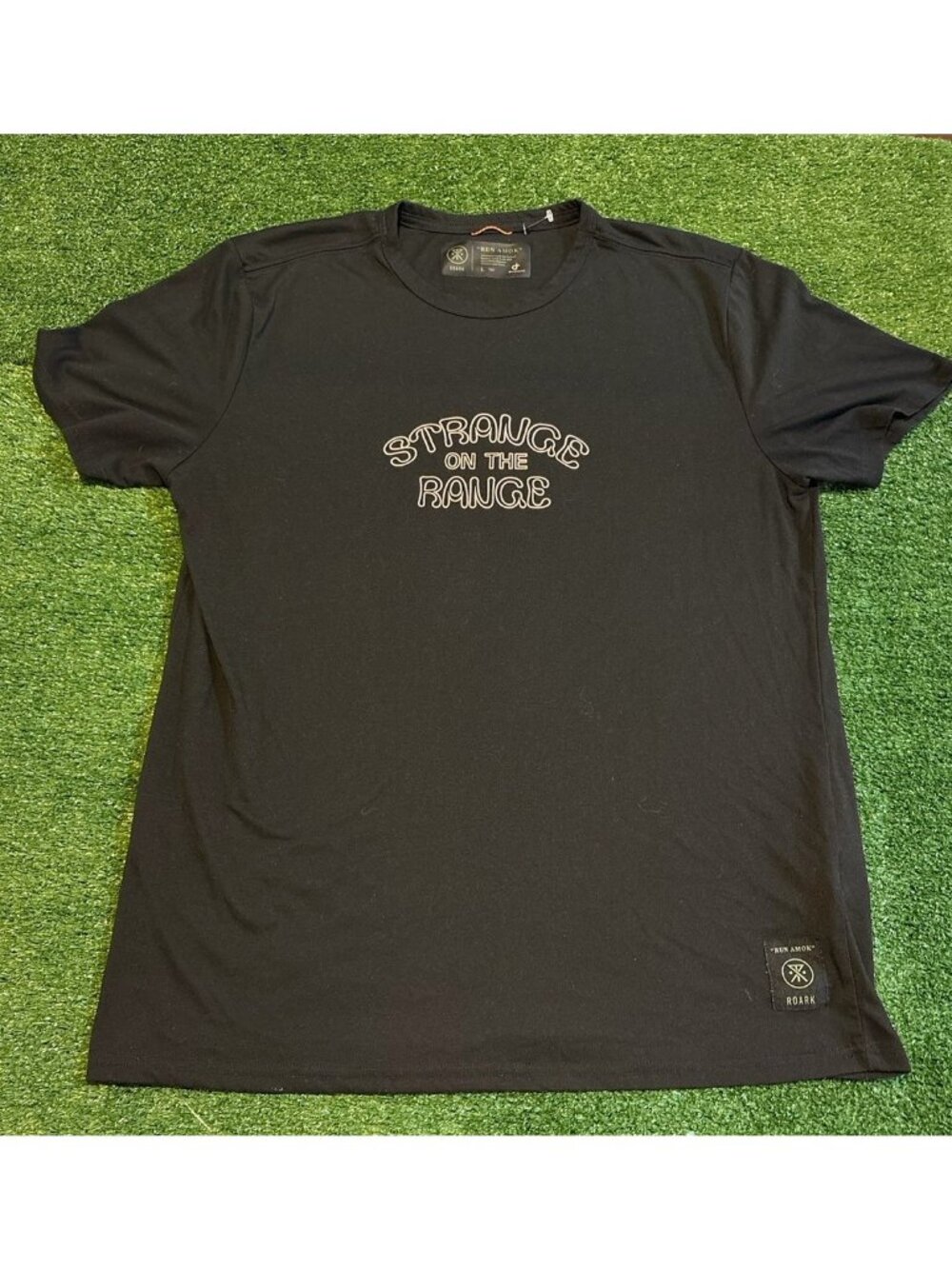 Roark shirt mens large black run amok drirelease strange on range lighweight